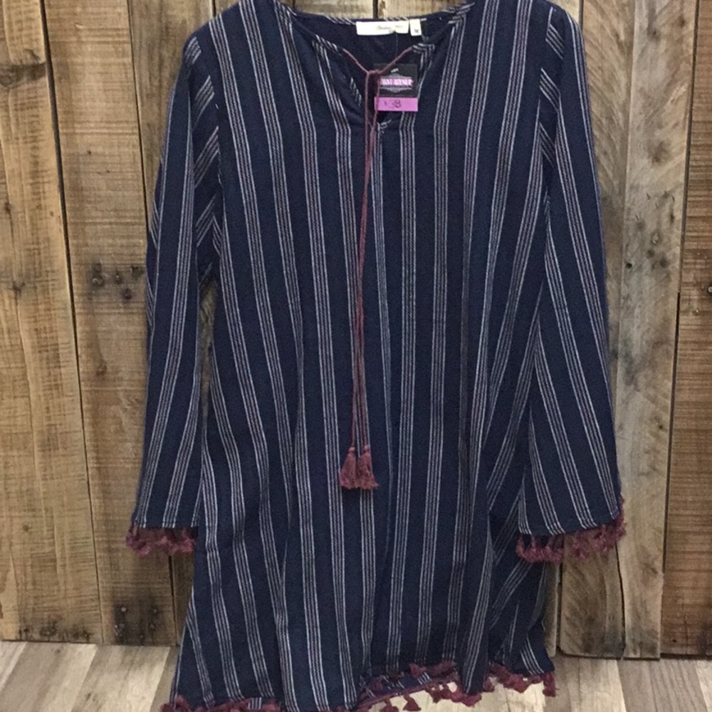 Andrée by Unit tassel trim dress NEW boutique - Picture 5 of 6